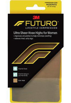 Futuro Energizing Ultra Sheer Mild Knee Highs 8-15 mmHg