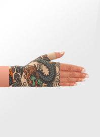 Juzo Soft 2000CG Print Series Gauntlet with Thumb Stub 15-20mmHg w/ Silicone Top | Clearance (Final Sale)