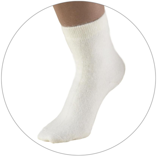 OTC ANGORA SOCKS WH L - 79600