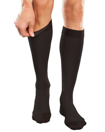 Therafirm Ease Opaque Unisex Knee High w/ Silicone Dot Top Band 20-30 mmHg | Clearance (Final Sale)
