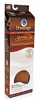 Powerstep Signature Leather Dress Full Length Orthotic Supports [Signature Leather]