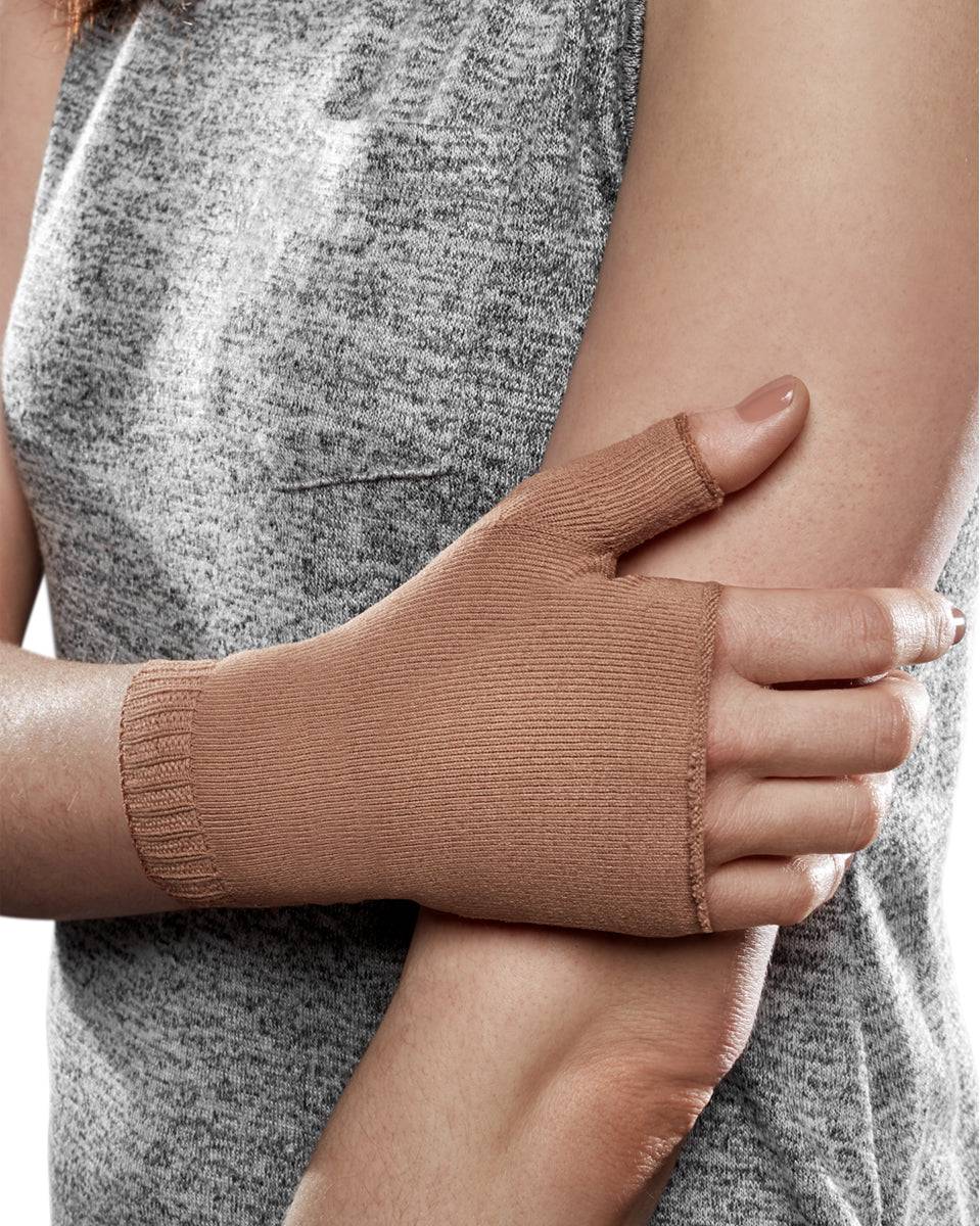 Therafirm Ease Opaque Lymphedema 20-30 mmHg Compression Gauntlet in Sand