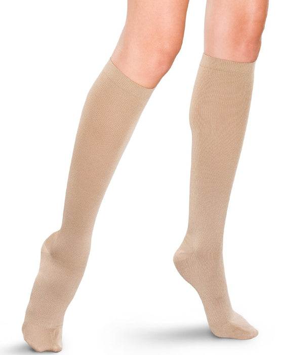 Therafirm Ease Opaque Women's Chevron Knee High 15-20 mmHg