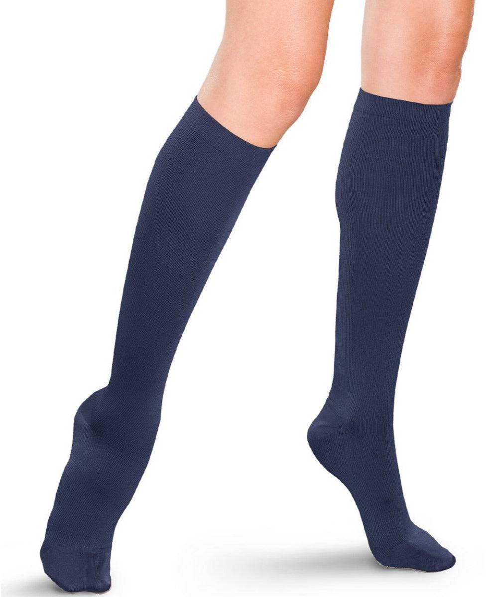 Therafirm Women's Ribbed Trouser Socks 15-20 mmHg