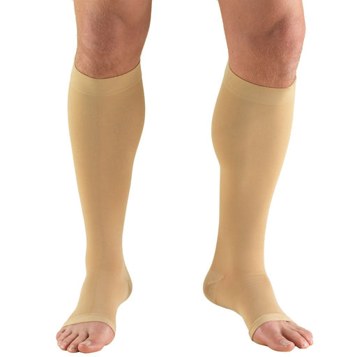 TRUFORM Classic Medical Open Toe Knee High Support Stockings 15-20 mmHg