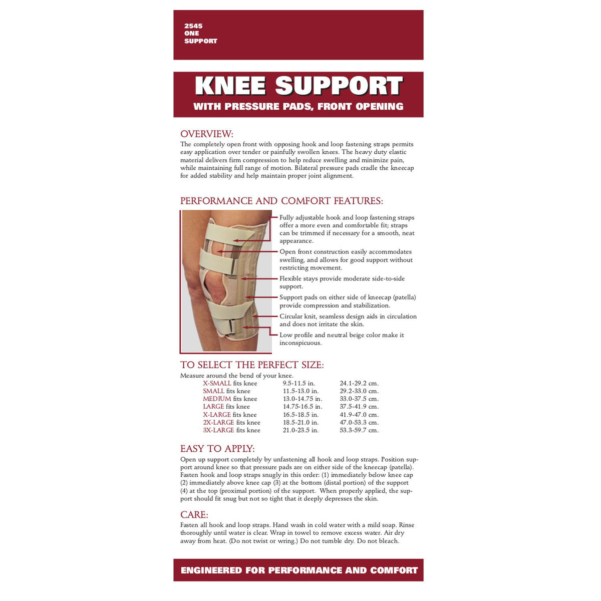 OTC Knee Support Front Opening | Clearance (Final Sale)